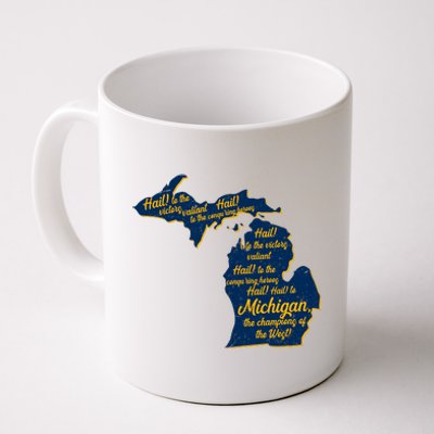 Michigan Fight Song College Sports Fan Coffee Mug