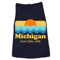 Michigan Great Lakes State Retro Sun Lake Doggie Tank