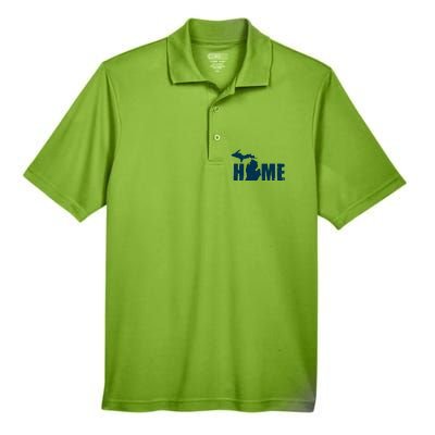 Michigan Home Mitten State Men's Origin Performance Pique Polo