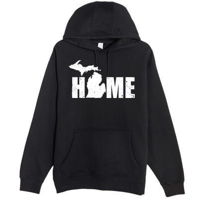 Michigan Home Mitten State Premium Pullover Hoodie