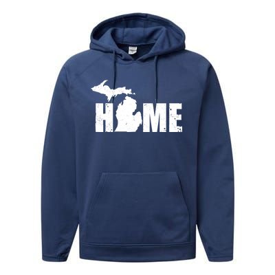 Michigan Home Mitten State Performance Fleece Hoodie