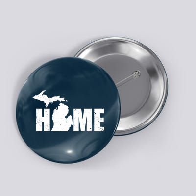 Michigan Home Mitten State Button