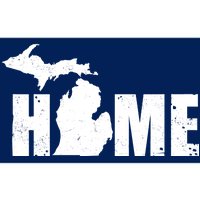 Michigan Home Mitten State Bumper Sticker