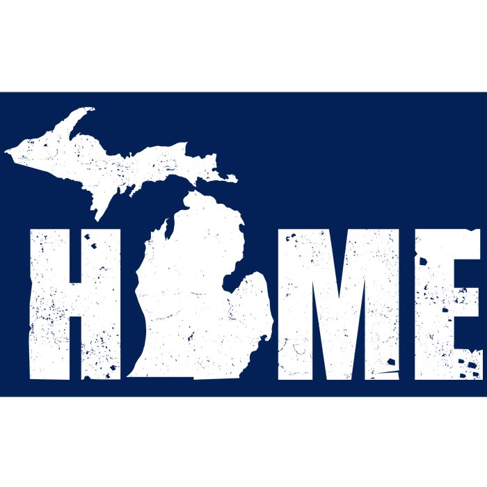 Michigan Home Mitten State Bumper Sticker