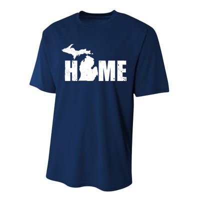 Michigan Home Mitten State Performance Sprint T-Shirt