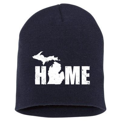 Michigan Home Mitten State Short Acrylic Beanie