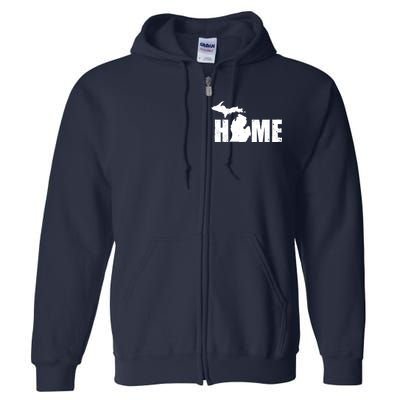 Michigan Home Mitten State Full Zip Hoodie