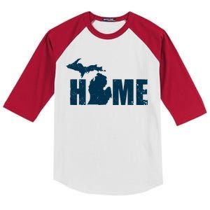 Michigan Home Mitten State Kids Colorblock Raglan Jersey