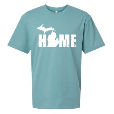 Michigan Home Mitten State Sueded Cloud Jersey T-Shirt