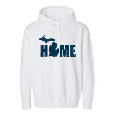 Michigan Home Mitten State Garment-Dyed Fleece Hoodie