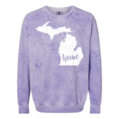 Michigan Home State Colorblast Crewneck Sweatshirt