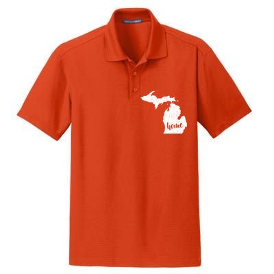 Michigan Home State Dry Zone Grid Polo