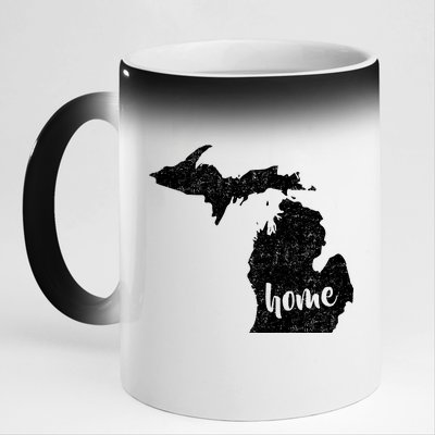 Michigan Home State 11oz Black Color Changing Mug