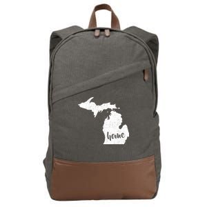 Michigan Home State Cotton Canvas Backpack