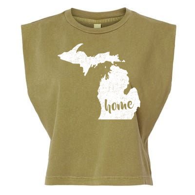 Michigan Home State Garment-Dyed Women's Muscle Tee