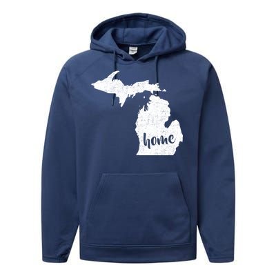 Michigan Home State Performance Fleece Hoodie