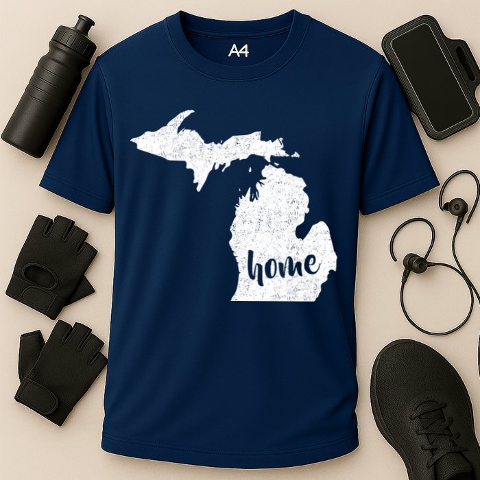 Michigan Home State Cooling Performance Crew T-Shirt