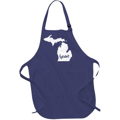 Michigan Home State Full-Length Apron With Pockets