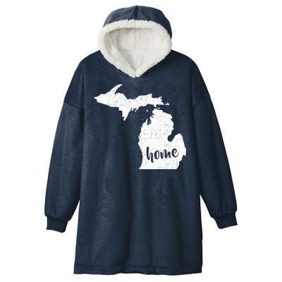 Michigan Home State Hooded Wearable Blanket