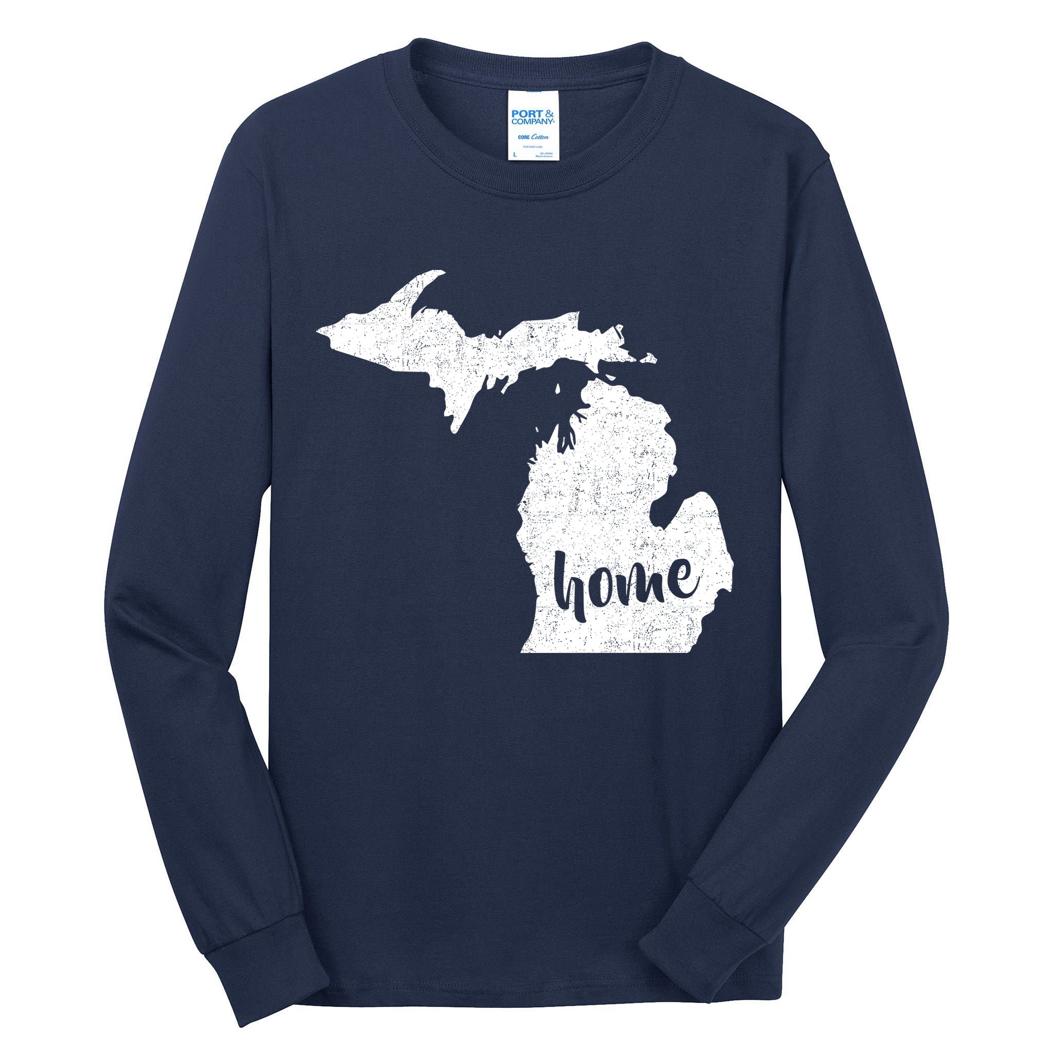 Michigan Home State Tall Long Sleeve T-Shirt