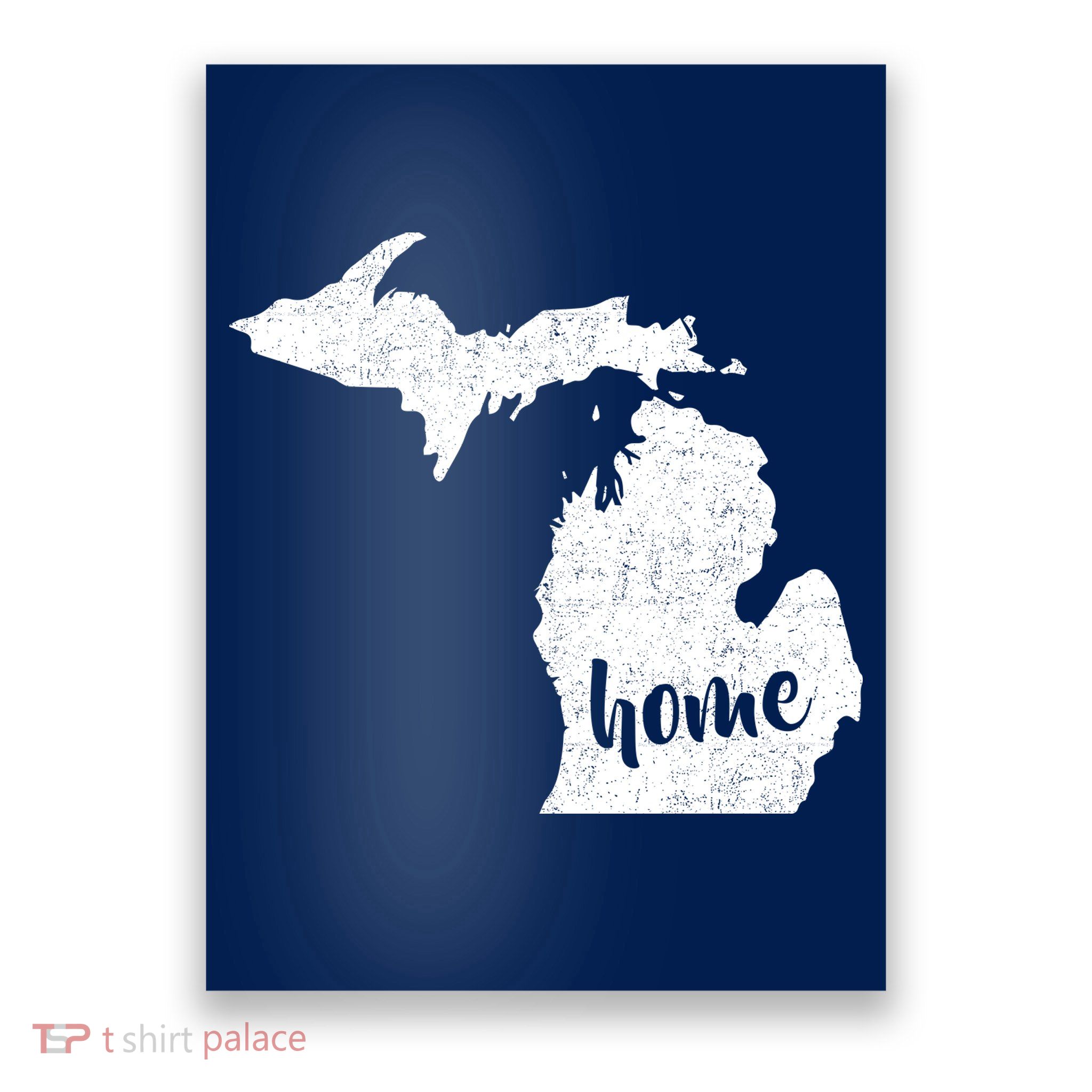 Michigan Home State Poster