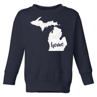 Michigan Home State Toddler Sweatshirt