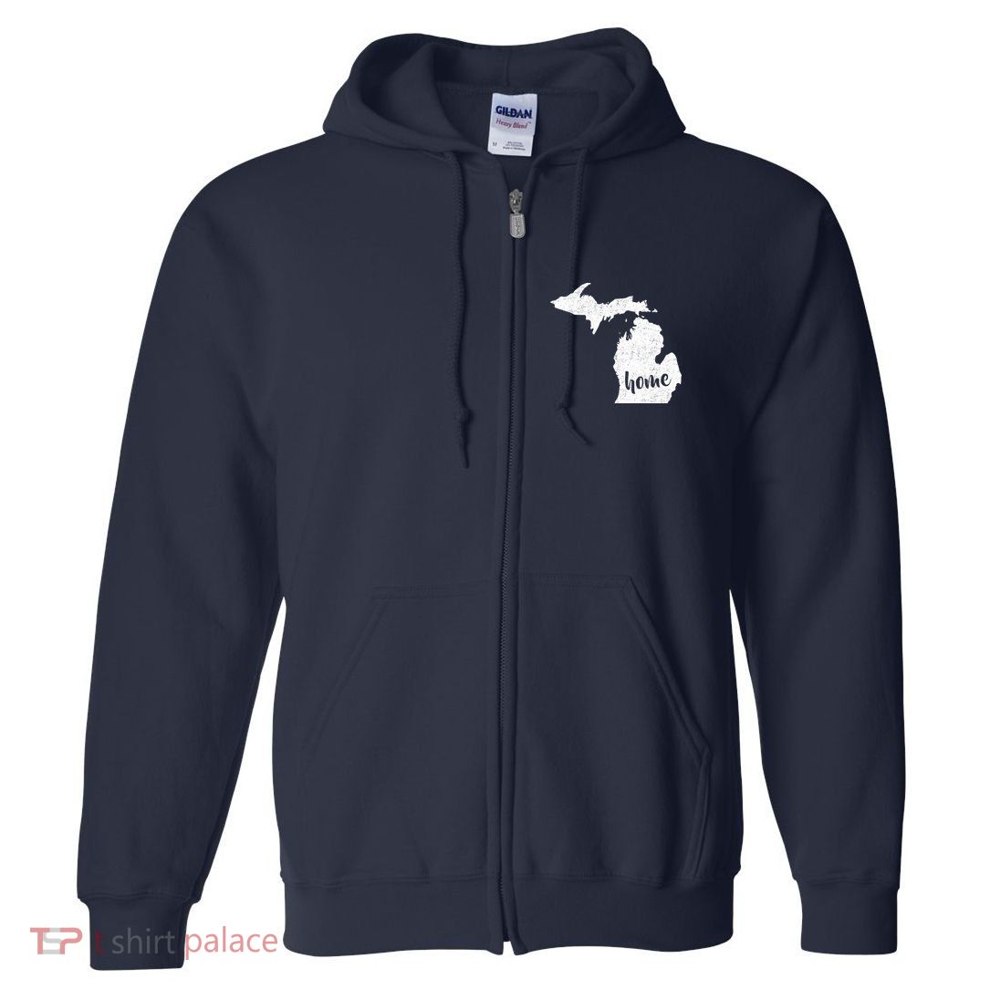 Michigan Home State Full Zip Hoodie