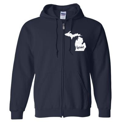 Michigan Home State Full Zip Hoodie