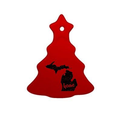 Michigan Home State Ceramic Tree Ornament