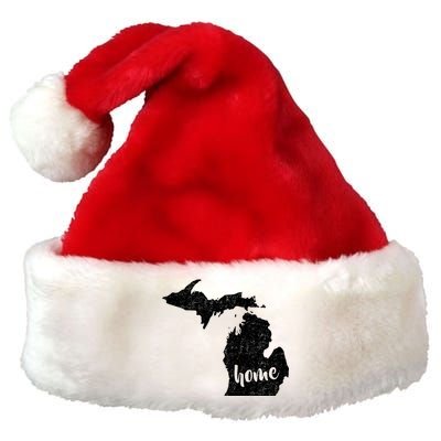 Michigan Home State Premium Christmas Santa Hat