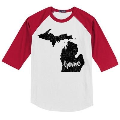 Michigan Home State Kids Colorblock Raglan Jersey