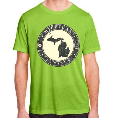 Michigan Lansing Retro Adult ChromaSoft Performance T-Shirt