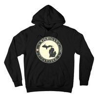 Michigan Lansing Retro Hoodie