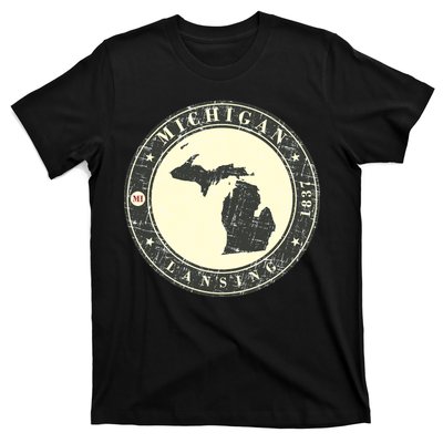 Michigan Lansing Retro T-Shirt