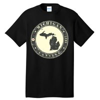 Michigan Lansing Retro Tall T-Shirt