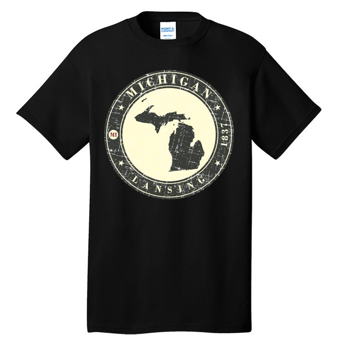 Michigan Lansing Retro Tall T-Shirt