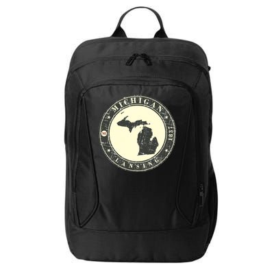 Michigan Lansing Retro City Backpack