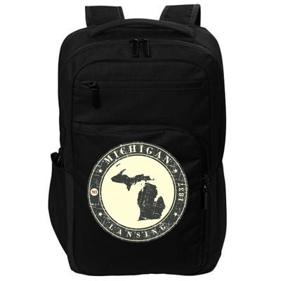 Michigan Lansing Retro Impact Tech Backpack