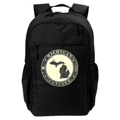 Michigan Lansing Retro Daily Commute Backpack