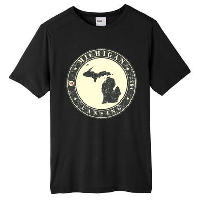 Michigan Lansing Retro Tall Fusion ChromaSoft Performance T-Shirt