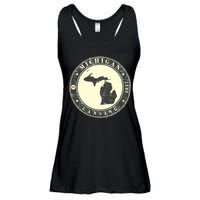 Michigan Lansing Retro Ladies Essential Flowy Tank