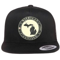 Michigan Lansing Retro Flat Bill Trucker Hat