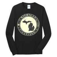 Michigan Lansing Retro Tall Long Sleeve T-Shirt