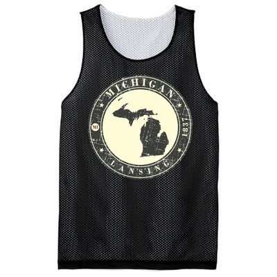 Michigan Lansing Retro Mesh Reversible Basketball Jersey Tank