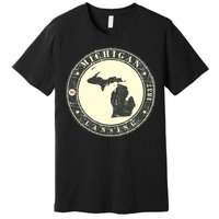 Michigan Lansing Retro Premium T-Shirt