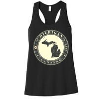 Michigan Lansing Retro Women's Racerback Tank