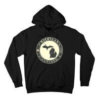 Michigan Lansing Retro Tall Hoodie