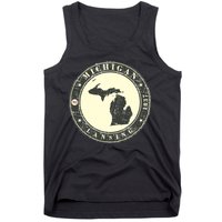 Michigan Lansing Retro Tank Top