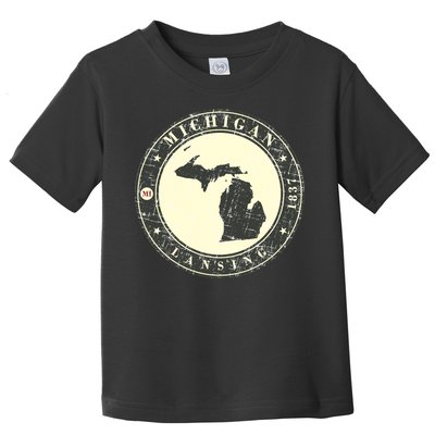 Michigan Lansing Retro Toddler T-Shirt