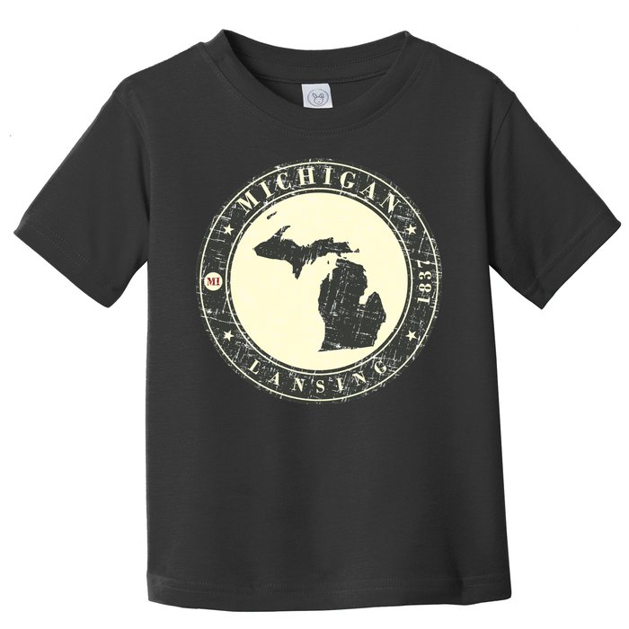 Michigan Lansing Retro Toddler T-Shirt